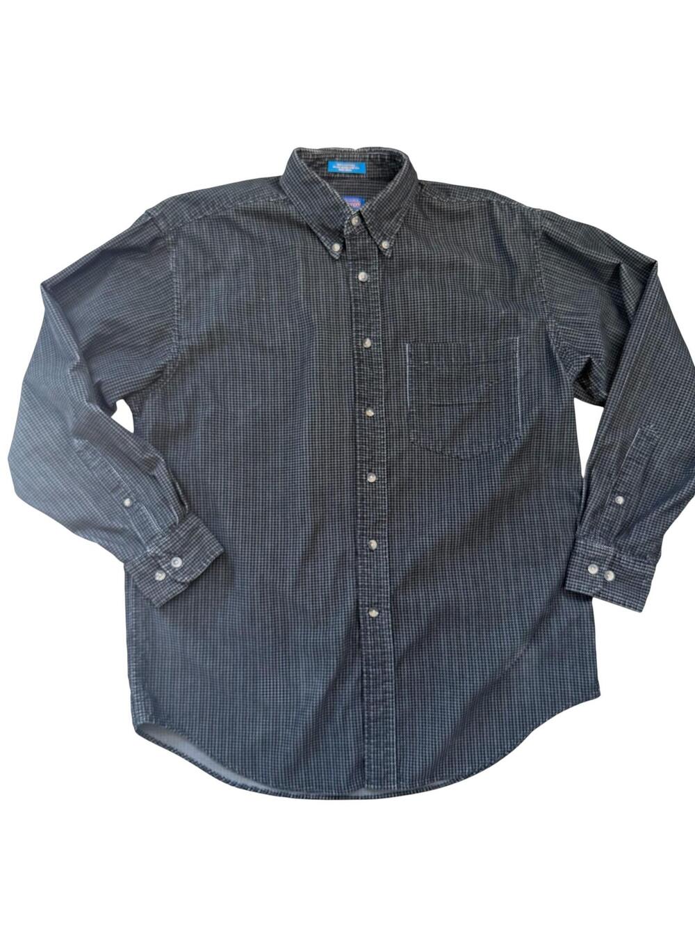 Pendleton Long Sleeve Shirt Houndstooth Print Size M